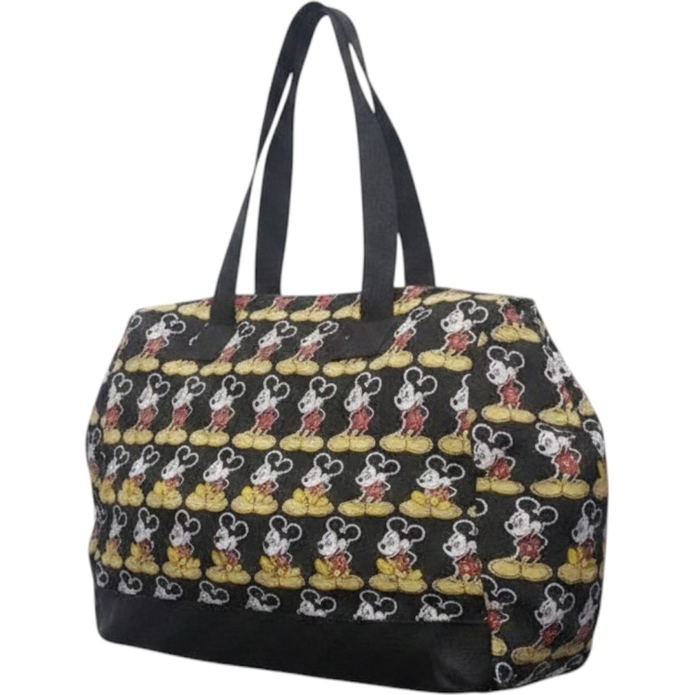 Vintage Disney Mickey Mouse Duffle Bag Medium Womens Zip Up Double Strap Kidcore